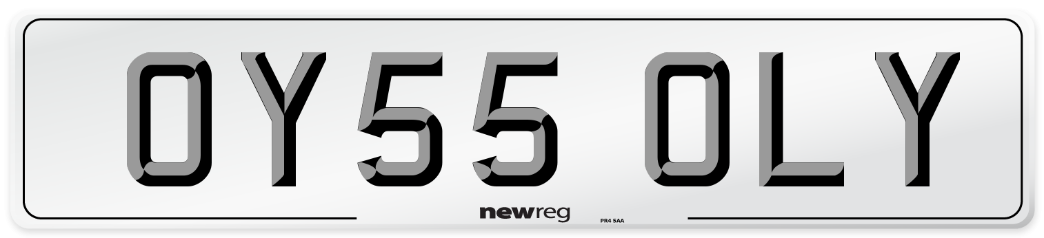 OY55 OLY Number Plate from New Reg
